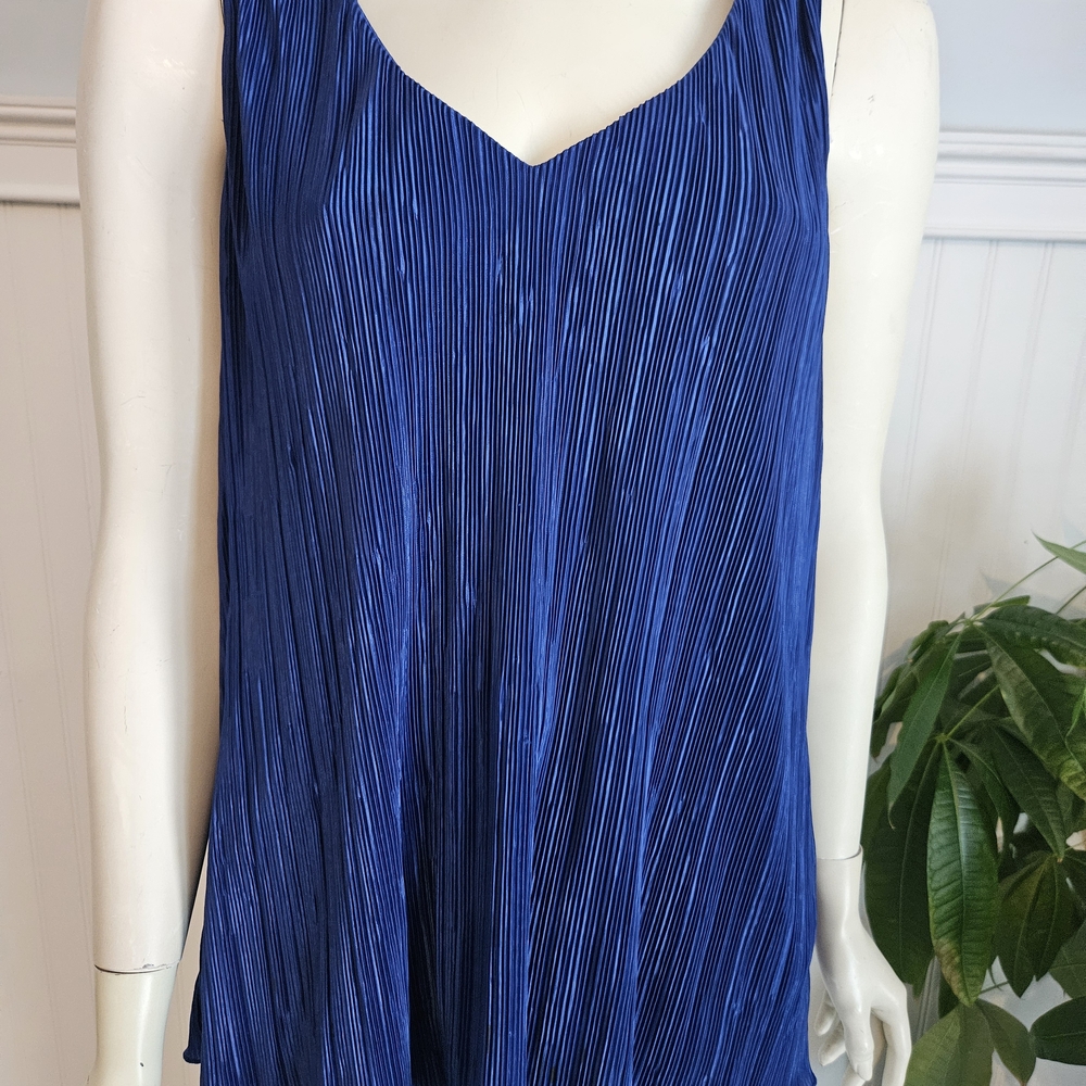 Banana Republic Royal Blue Pleated Tank Top